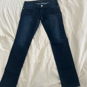 Guess Blue Straight Leg Jeans with Classic Indigo Wash